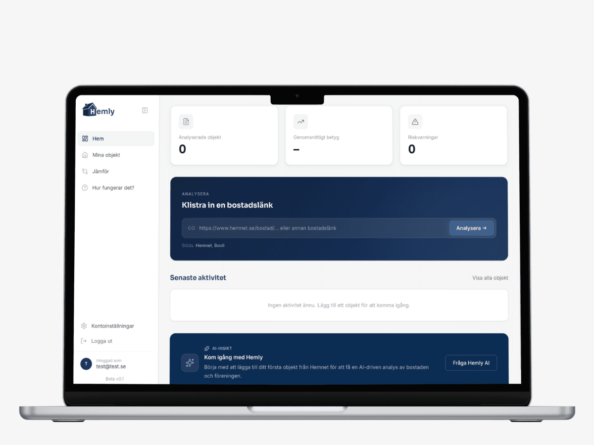 Klistra in bostadsannonsen