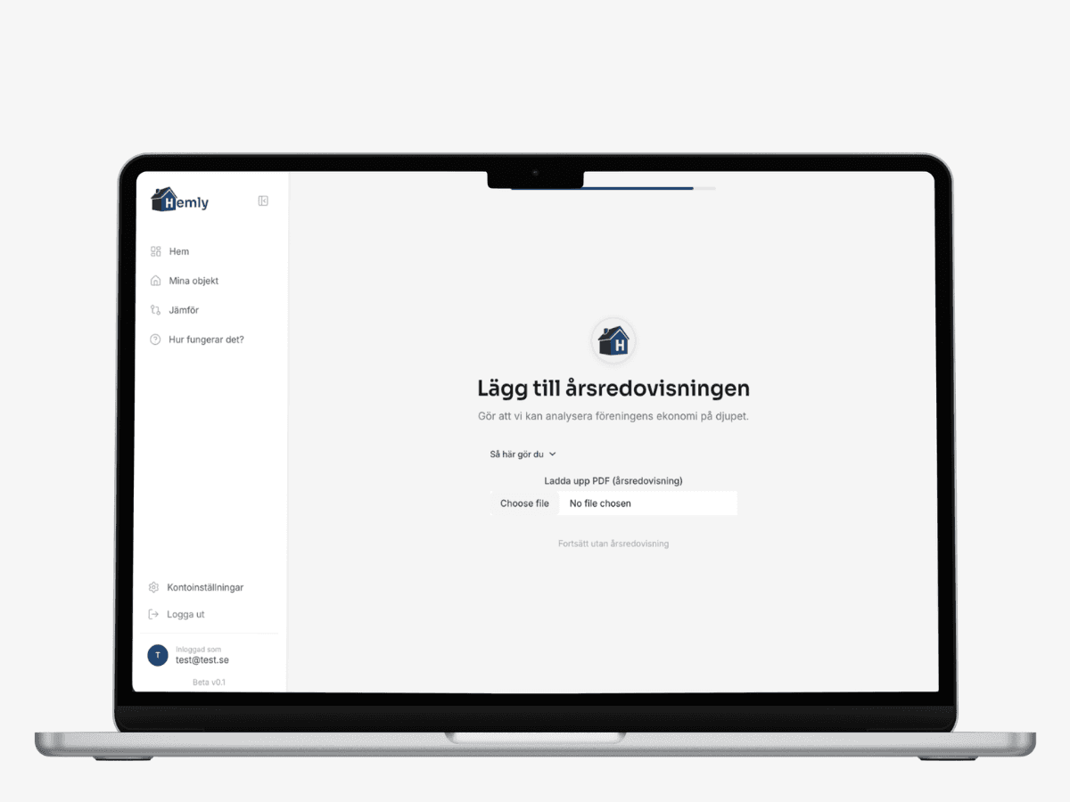 Ladda upp årsredovisningen